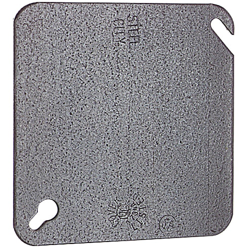 Flat & Blank T & B 52C1 4 Steel Square Box Cover 5 Pack Flat & Blank T & B 52C1 4 Steel Square Box Cover 5 Pack